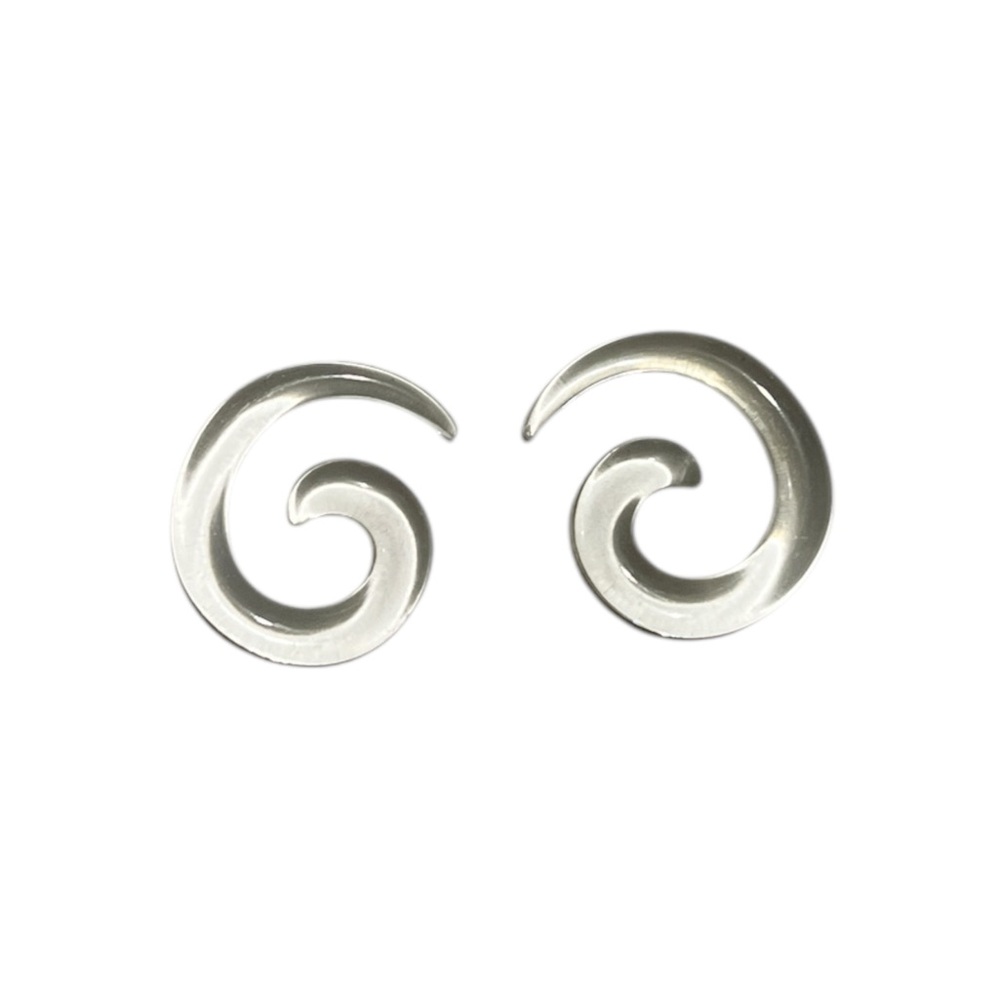 Pair of Brand New Clear Acrylic Spiral Ear Stretcher 
size 4g